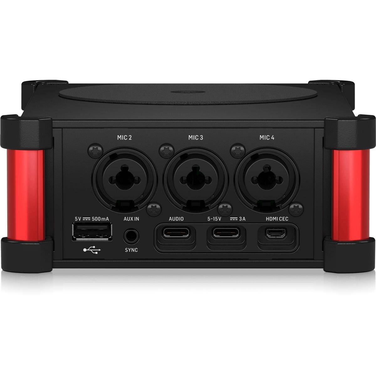 MIC 2 MIC 3 MIC 4  
5V = 500mA  
AUX IN  
AUDIO  
5-15V = 3A  
HDMI CEC  
SYNC