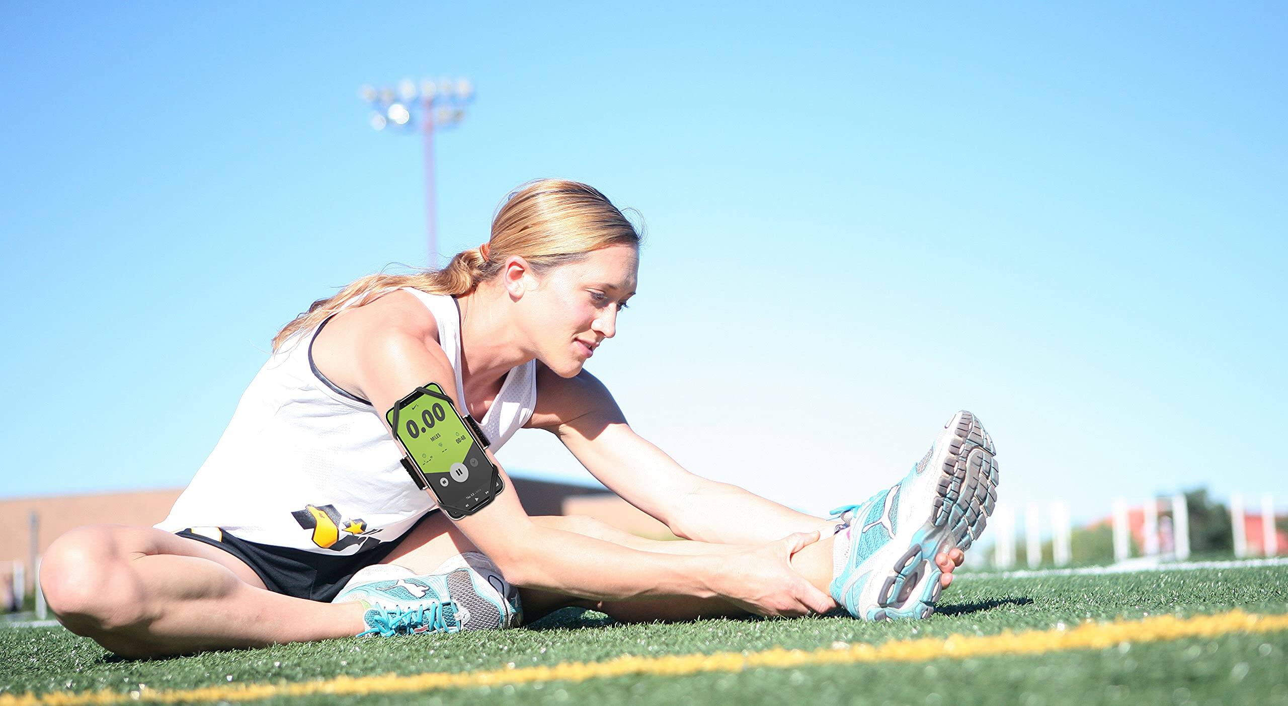 Alt View 5. Empire DigiLabs - Run Tie Running Armband Phone Holder Jogging Band 4 6 For Pro Max Xs Xr X 8 alaxy Note S20 S9 S8 9 8 - Combo Set (All 3 Sizes).