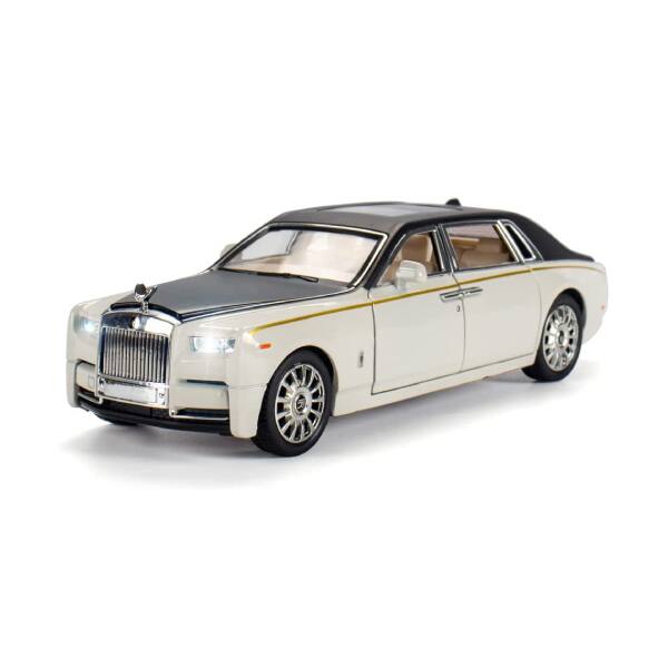 Front. Circuit Terra - BEIGE BLACK ALLOY DIE-CAST MODEL CAR - Beige, Black.