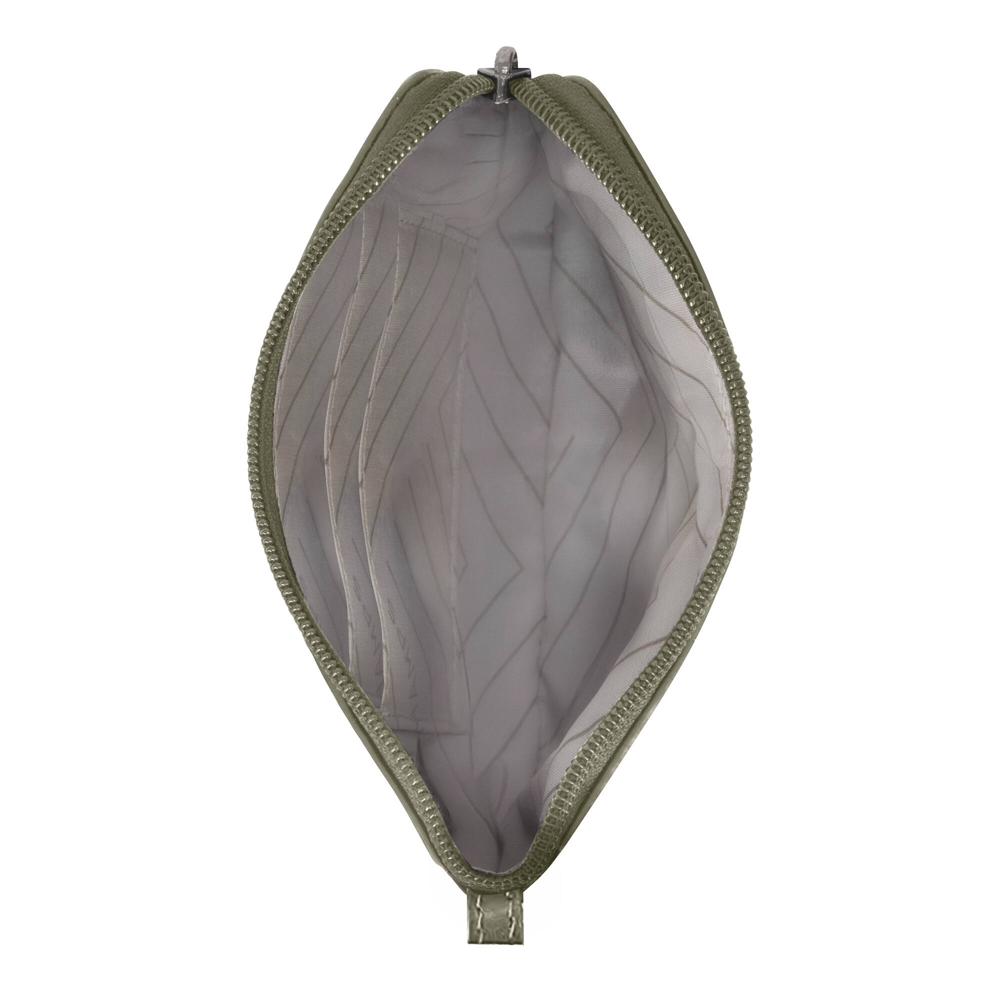 Left. Champs - Onyx Leather Wristlet - Khaki.