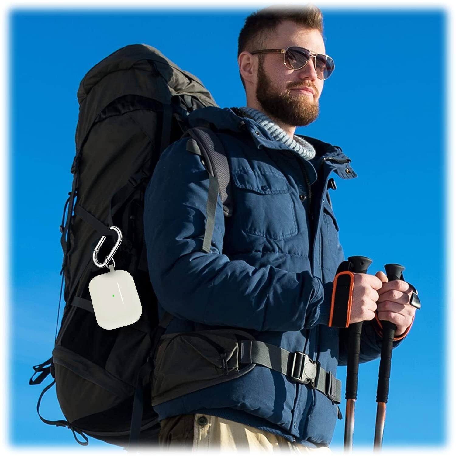 Alt View 17. SaharaCase - Case for Apple AirPods Pro 2 (2nd Generation 2022) - Glow White.