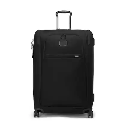 Front. TUMI - Alpha Large Dual Access 29" Expandable Spinner Suitcase - Black.