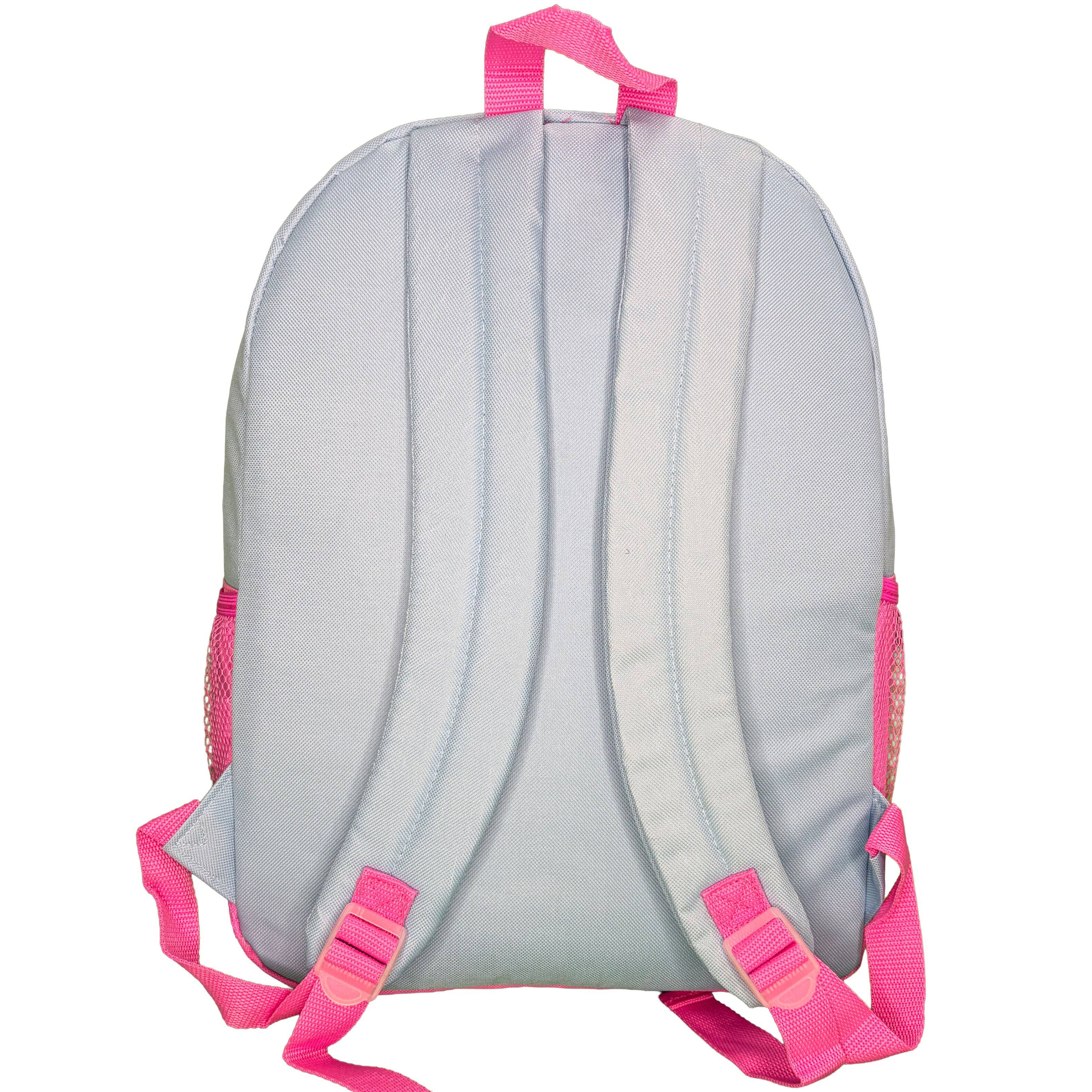 Alt View 4. Disney - Fast Forward Disney Stitch Kids 16" Blue and Pink School Backpack with 1 Vertical Front Pocket for Girls - Blue.