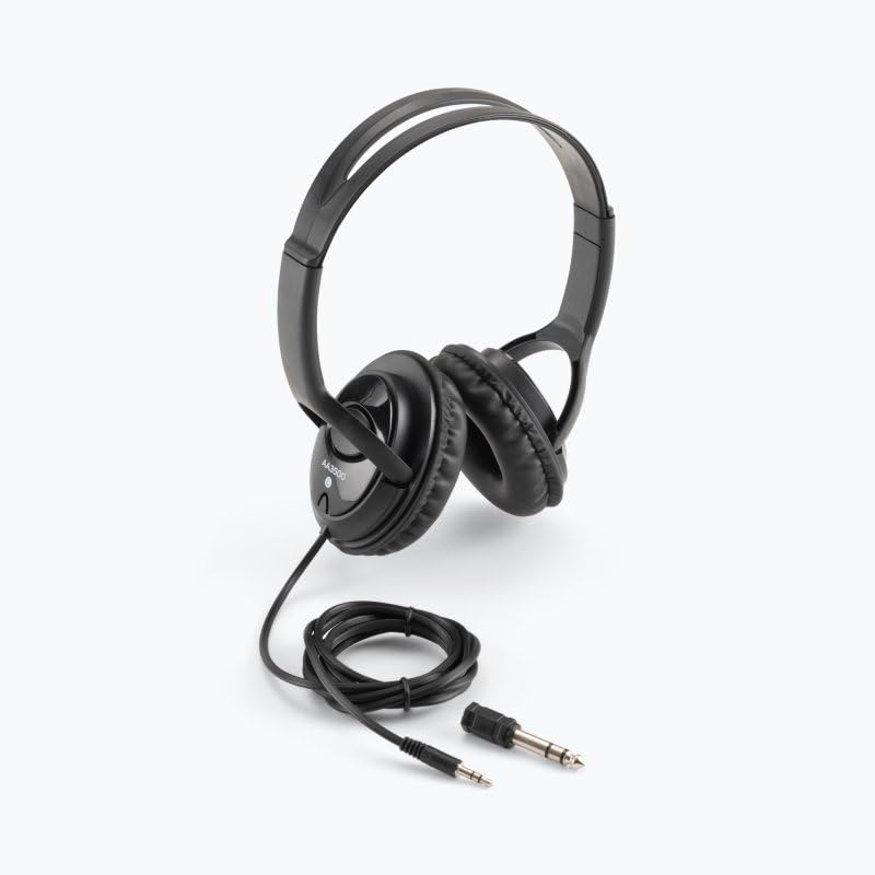 Alt View 8. On Stage Stands - On-Stage AA3500 Wired Closed-Back Accurate Audio Headphones, Black - Black.