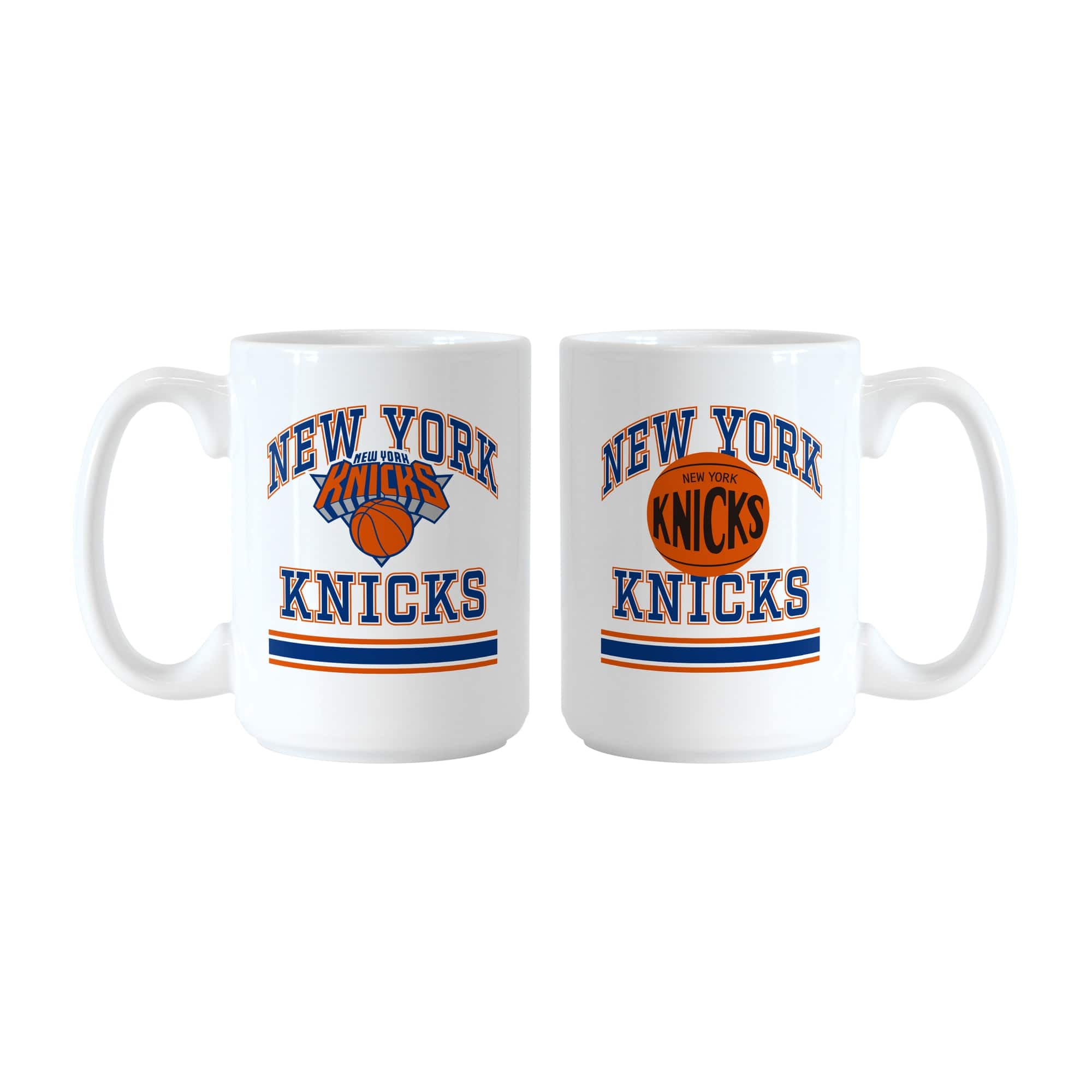 Logo Brands - New York Knicks 15oz. Current & Throwback Mug Set - Multicolor