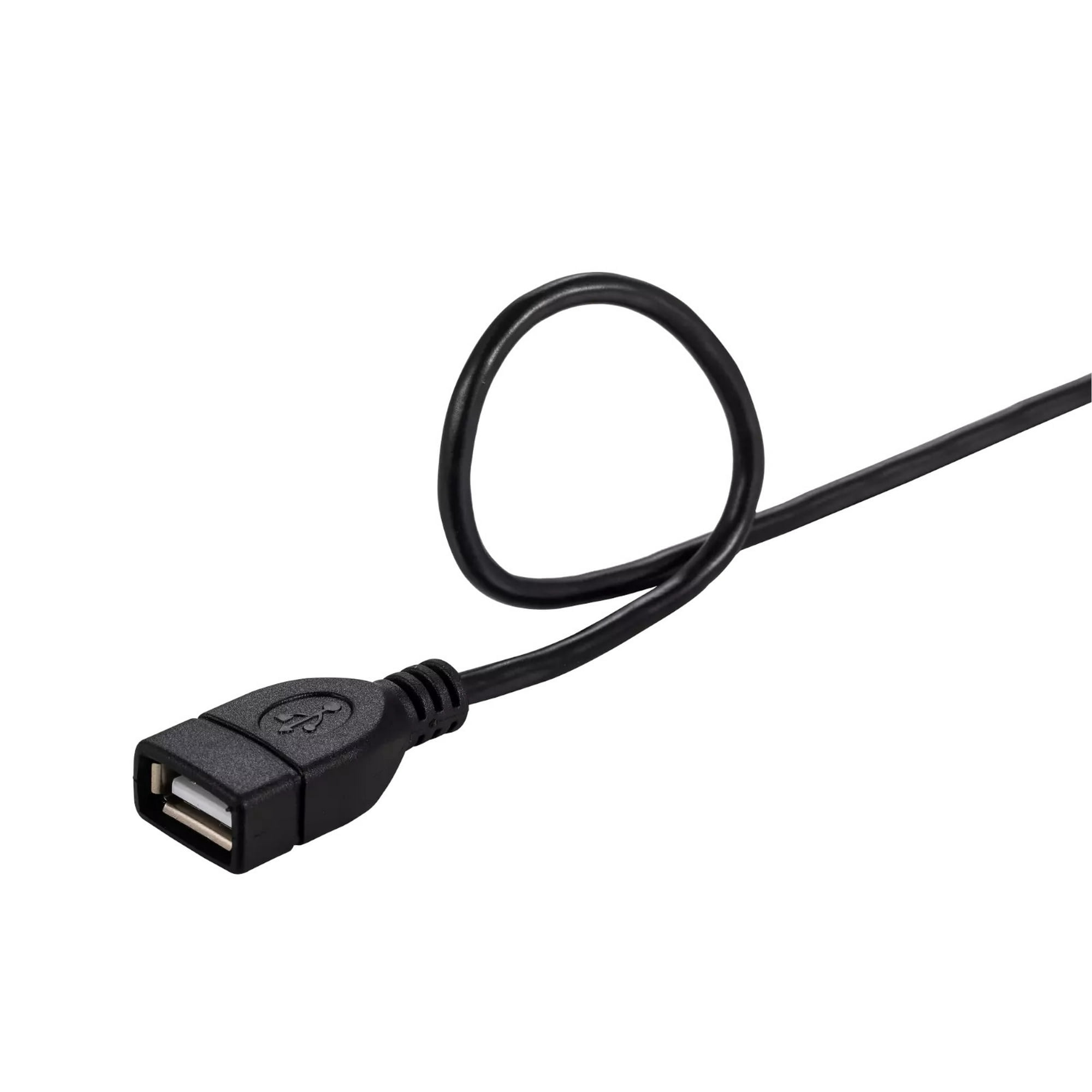 Left. Cables Direct Online - USB 2.0 Extension Cable 15FT A Male to A Female, 480Mbps High-Speed Data Transfer, Plug & Play Cord - Black.