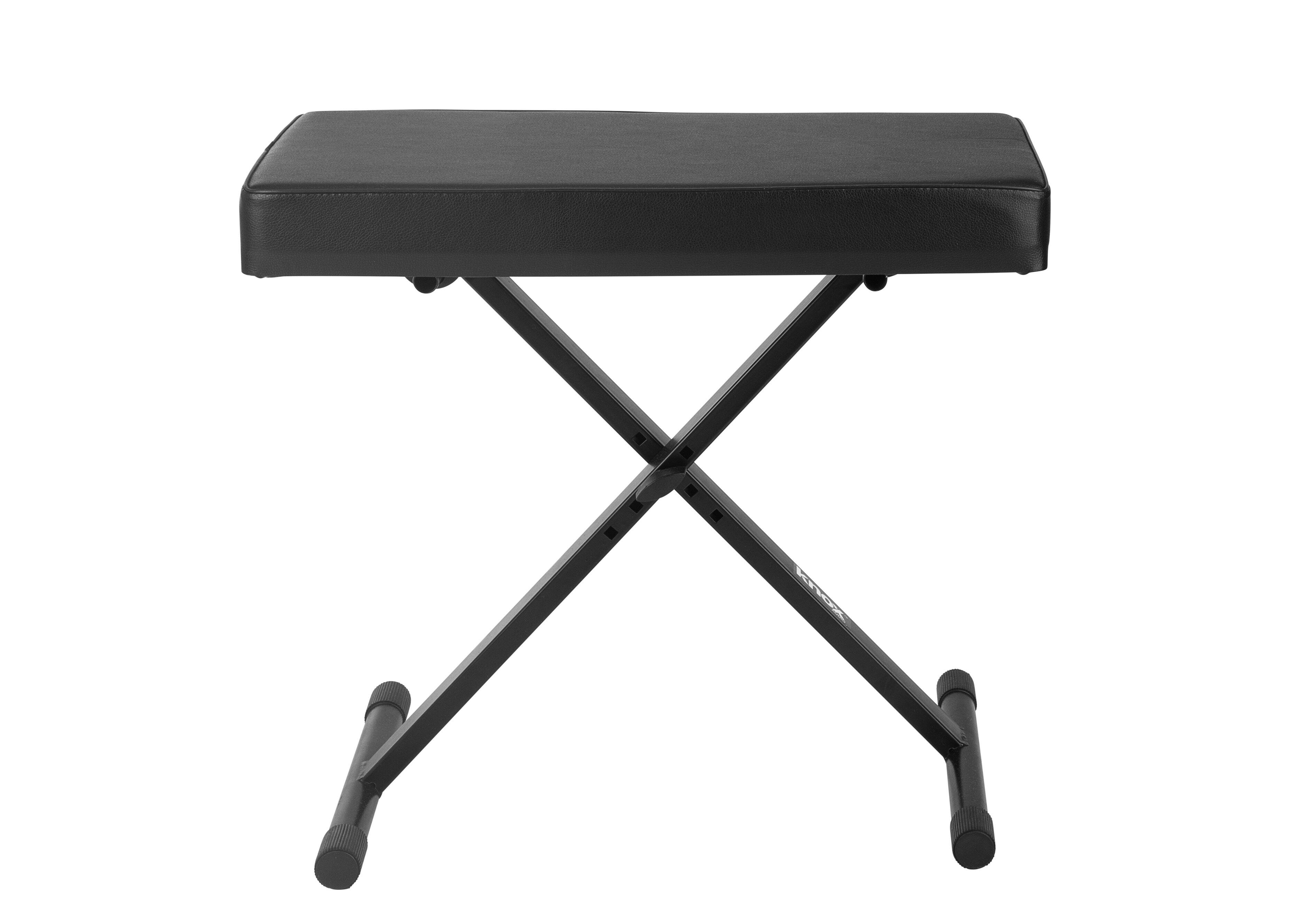 Back. Knox - Knox Gear Adjustable X-Style Keyboard Bench.