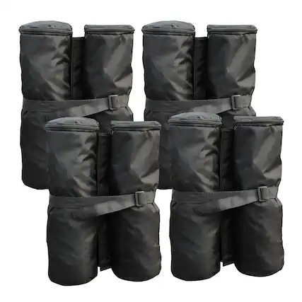 Front. Outsunny - 33lbs Canopy Weights Bags for Stability, Sandbag Anchor for Gazebo, Pop Up Tent Canopy, Canopies - Black.