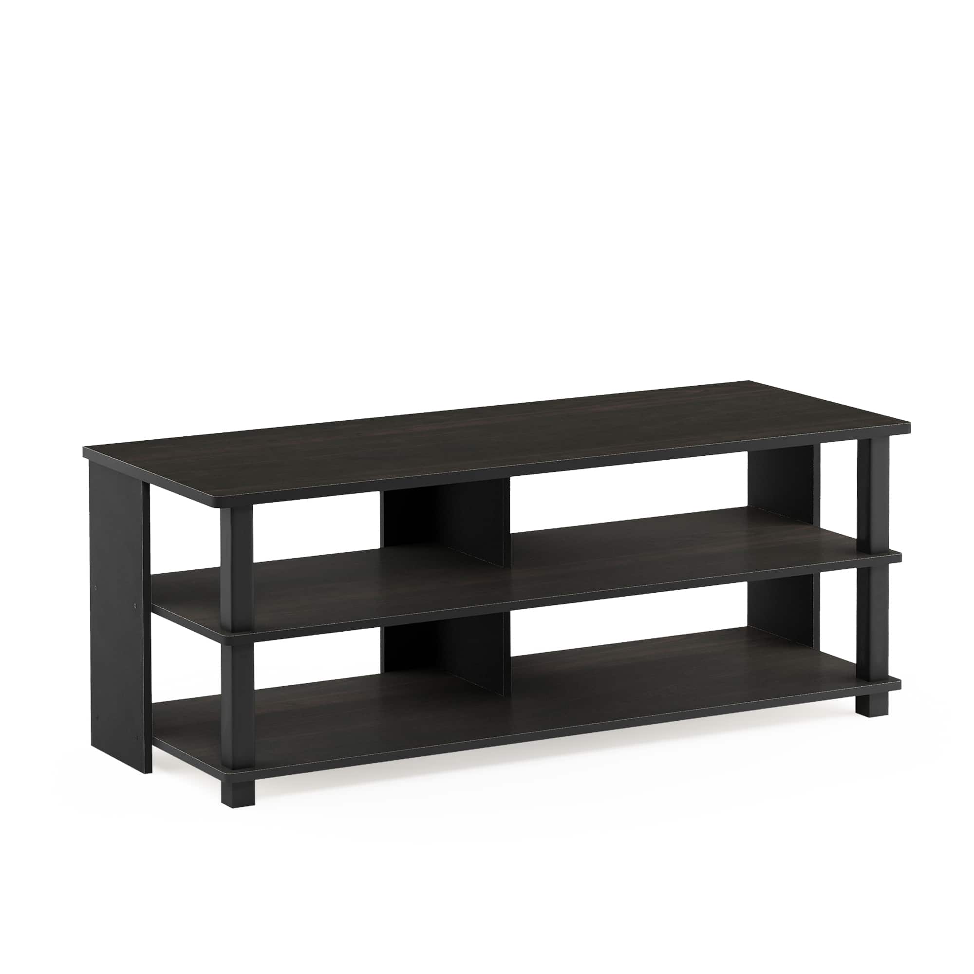 Furinno - Sully 3-Tier TV Stand for TV up to 48 - Espresso/Black