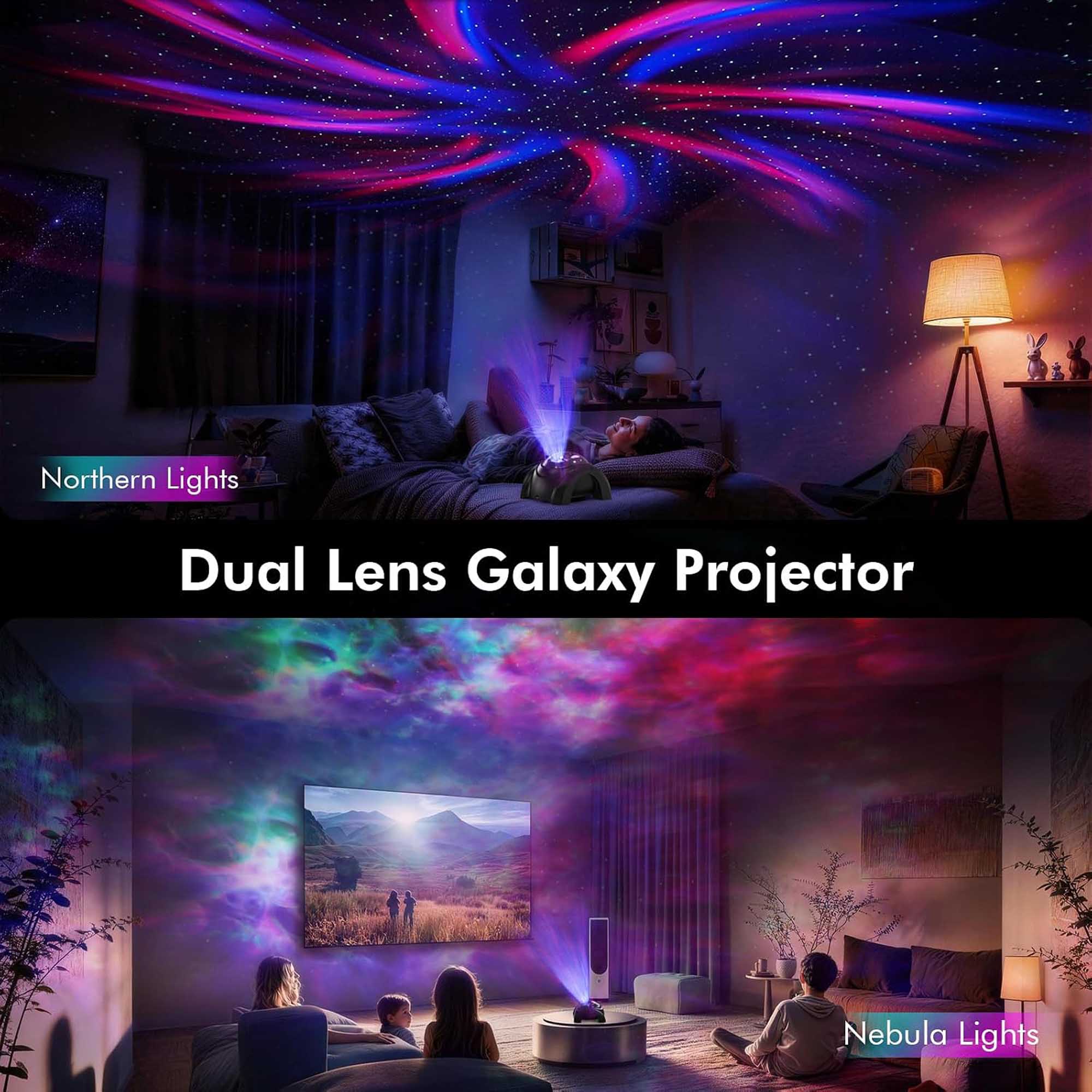 Northern Lights  
Dual Lens Galaxy Projector  
Nebula Lights