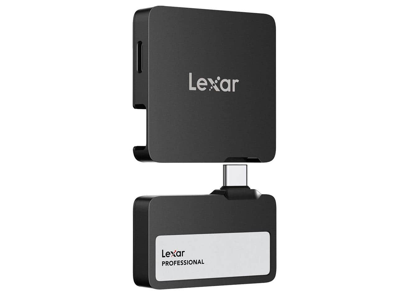 Lexar SL400 1TB Portable SSD with Hub Black LSL400S001T-RNBNU
