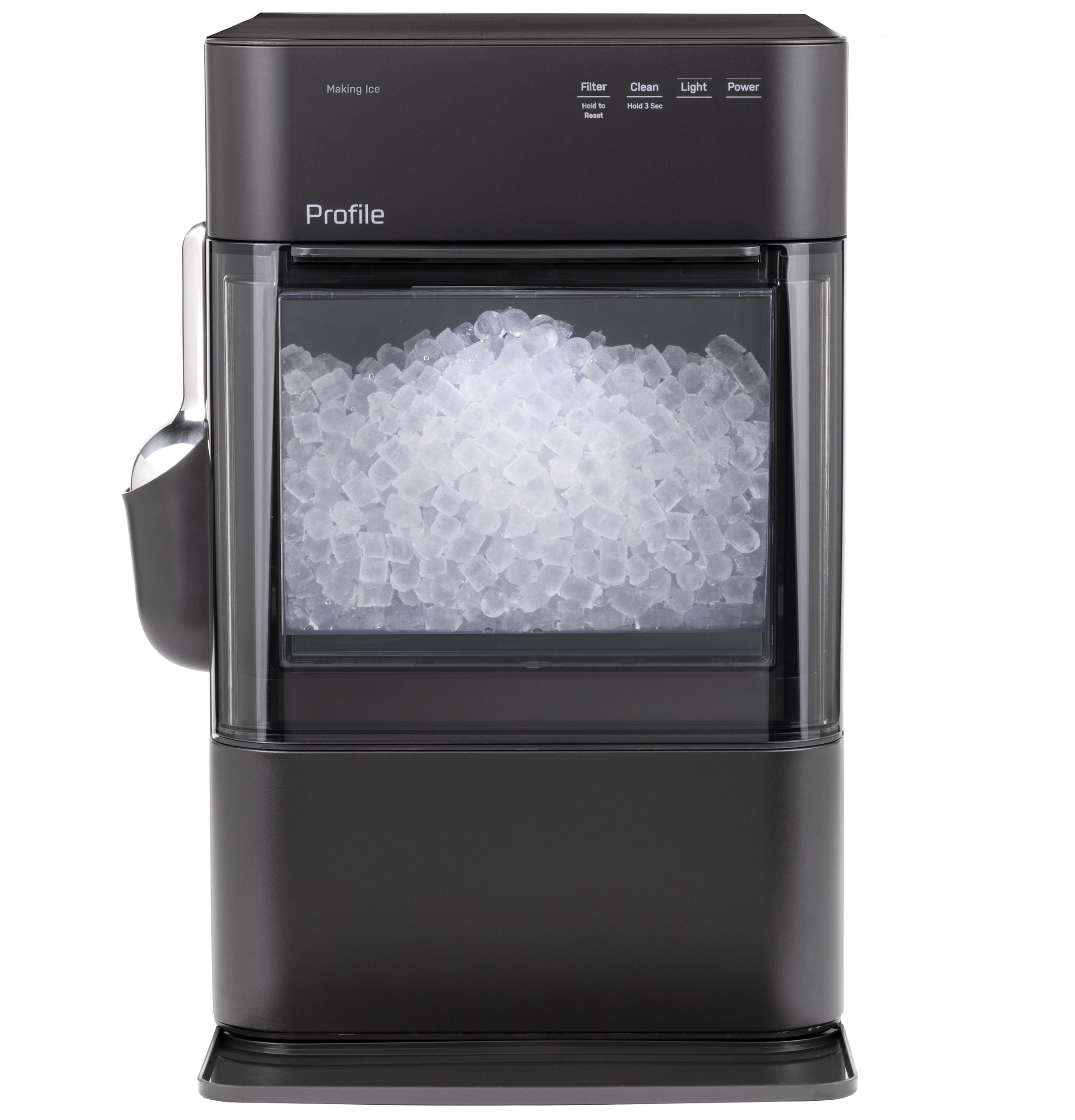GE Profile - Opal 2.0 Ultra Nugget Ice Maker with Scale Inhibiting Filter - Carbon Black