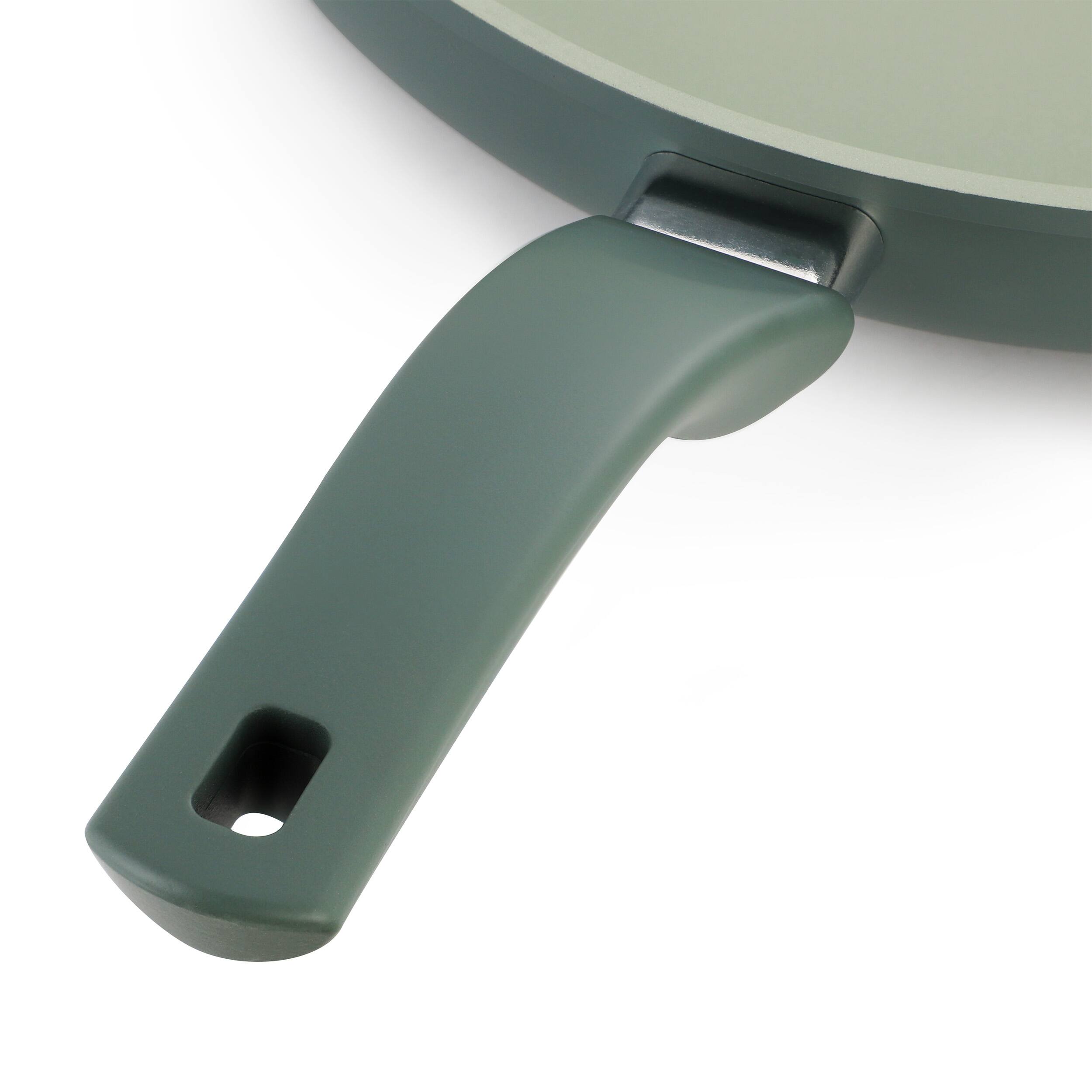 Alt View 2. Oster - Oster Sutterville Choice 12 Inch Ceramic Nonstick Frying Pan in Evergreen - Green.