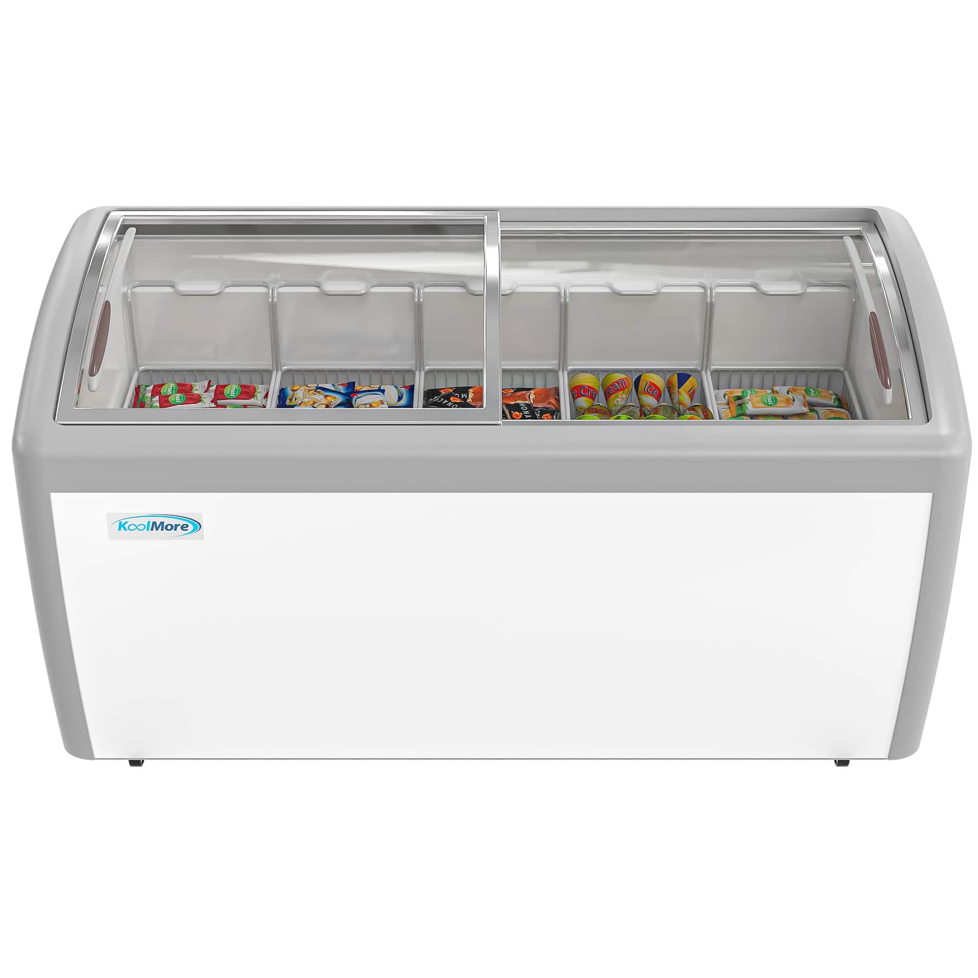 Koolmore - 60 in. Display Ice Cream Freezer - 16 cu ft. MCF-16C - White