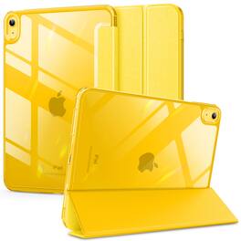 DTTO - Case for iPad A16 11-inch and iPad 10th Generation 10.9-inch, Matte Slim Hard Back, Soft TPU Frame, Auto Sleep/Wake - Yellow