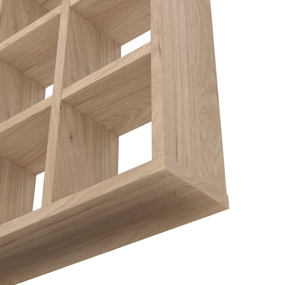 Alt View 6. Tvilum - Hyper 12 Cubby Wall Unit, Jackson Hickory - Brown.