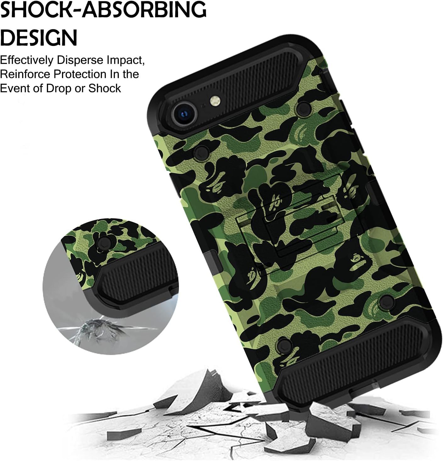 SHOCK-ABSORBING DESIGN  
Effectively Disperse Impact, Reinforce Protection In the Event of Drop or Shock