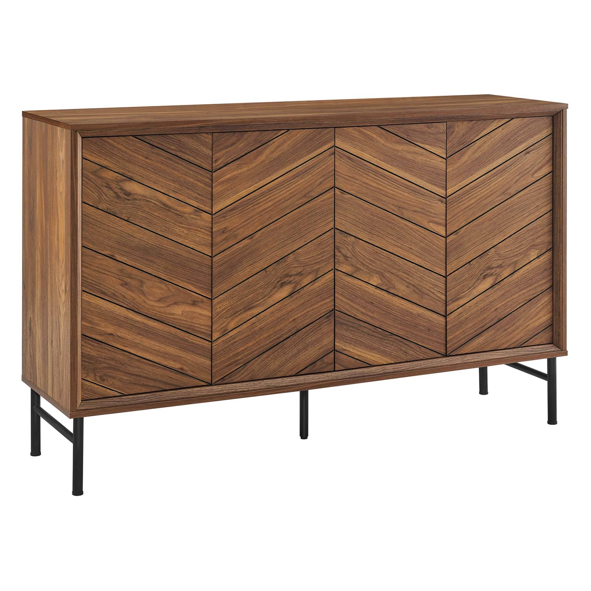 Angle. Modway - Harper Chevron Sideboard by Modway - Walnut.