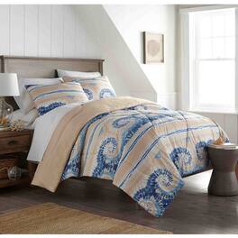 Shavel Home Products - Seersucker Comforter Set, King - Tie dye