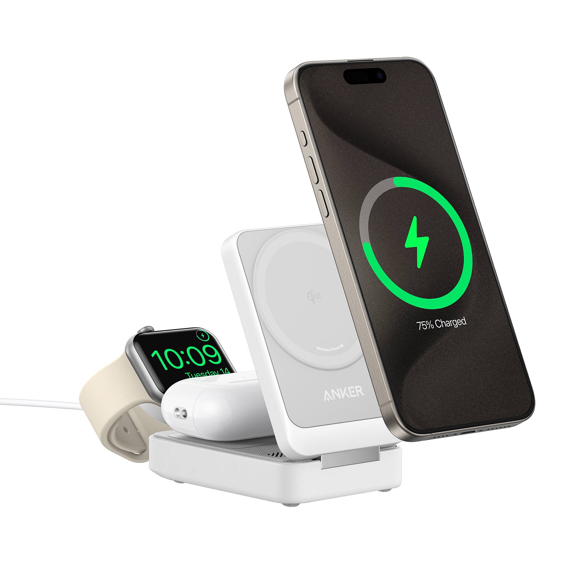 JJ 10:09 A Tuondau1 T qia Mraied F ANKER 75% Charged

Corrected:
10:09 A Tuondau1 T qia Mraied F ANKER 75% Charged