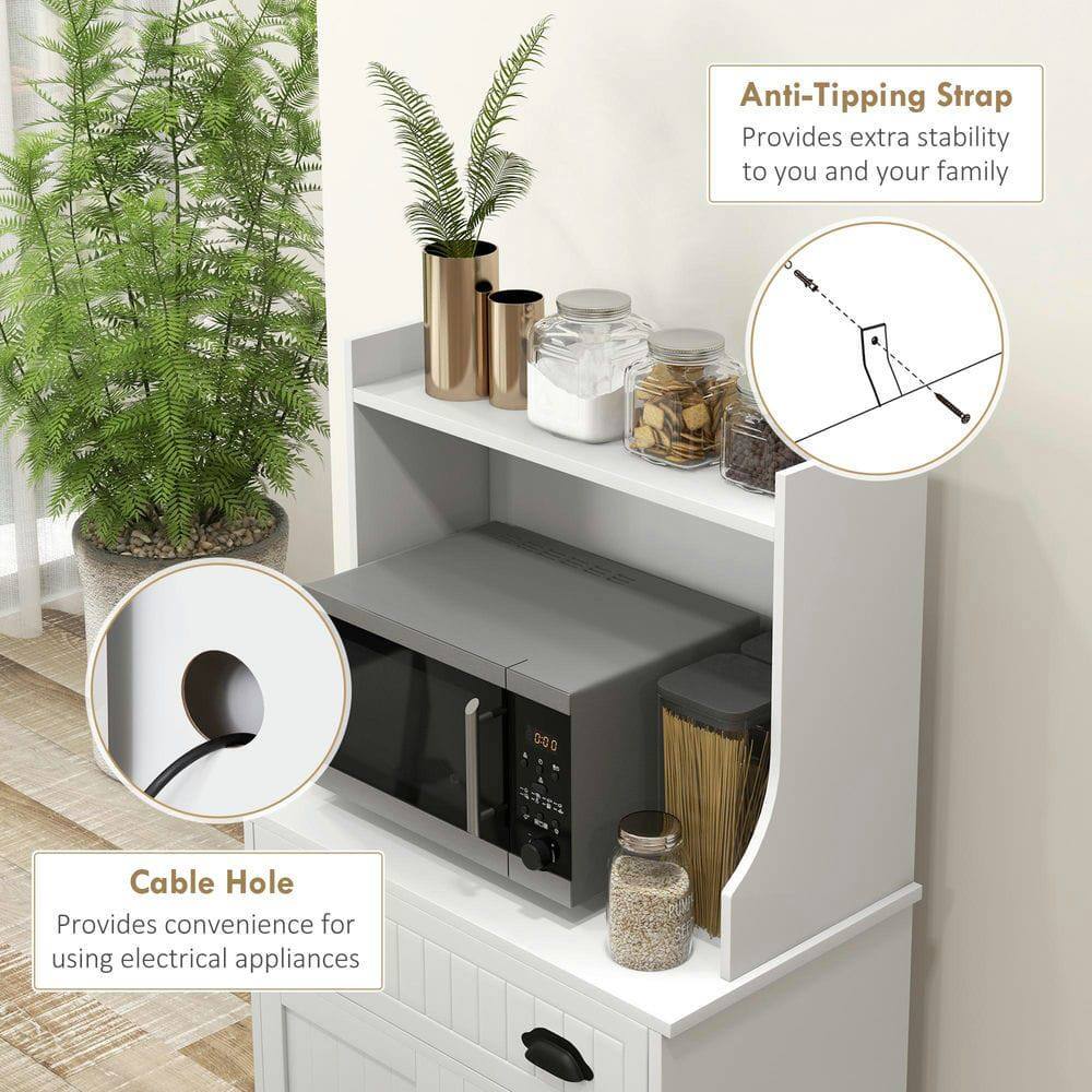 Anti-Tipping Strap  
Provides extra stability to you and your family  

Cable Hole  
Provides convenience for using electrical appliances