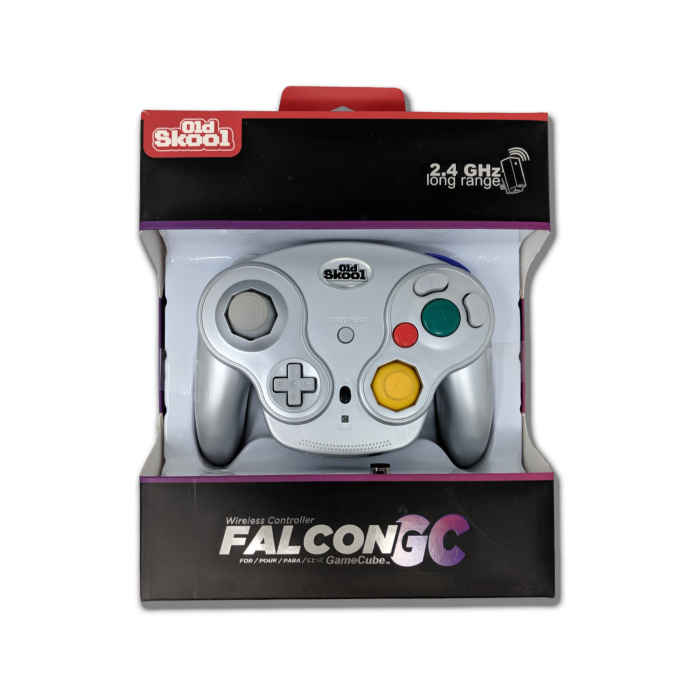 Old Skool - Falcon Wireless Controller for GameCube - Silver