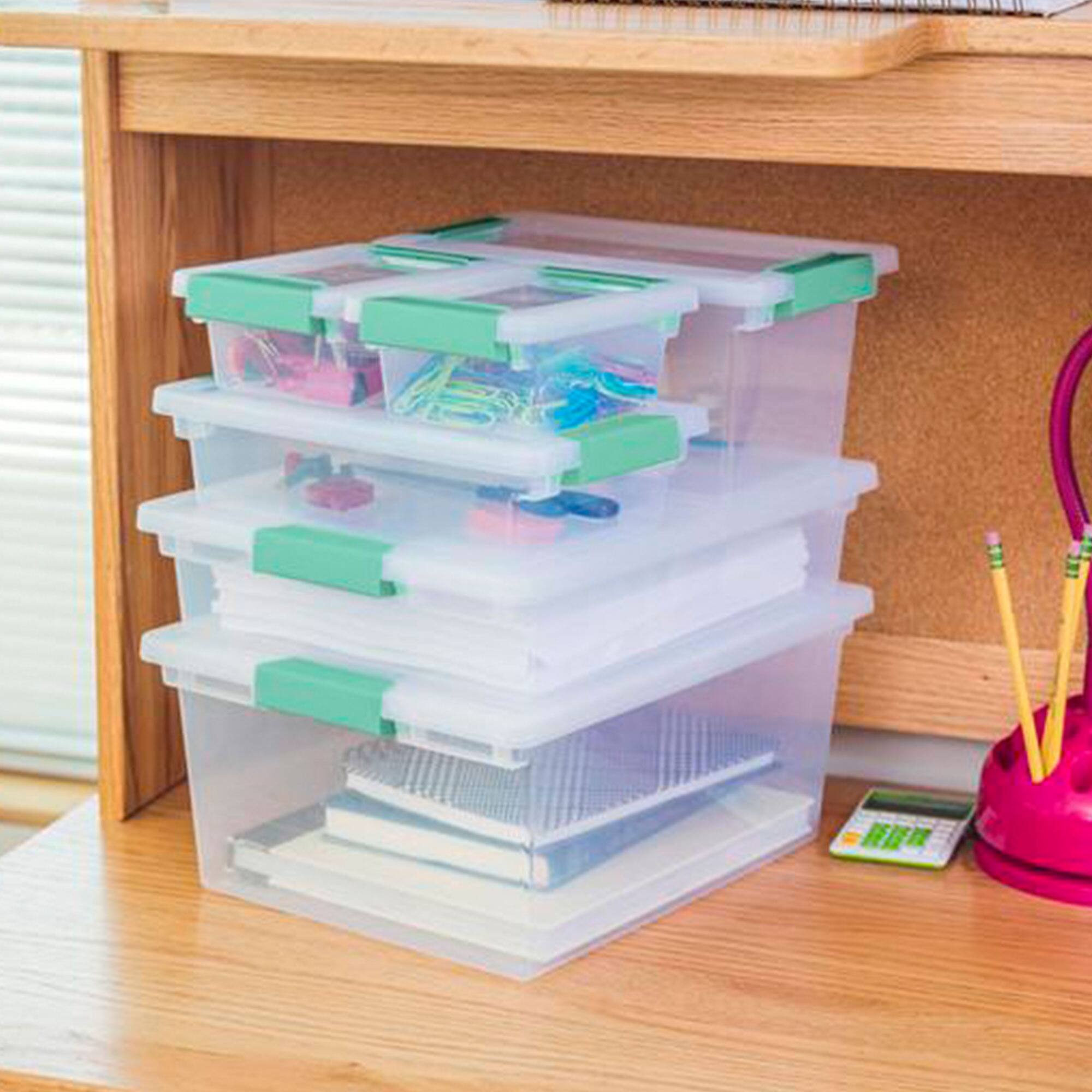 Alt View 7. Sterilite - Sterilite Medium Clip Storage Tote, 12 Pack, & Small Clip Storage Tote, 12 Pack.