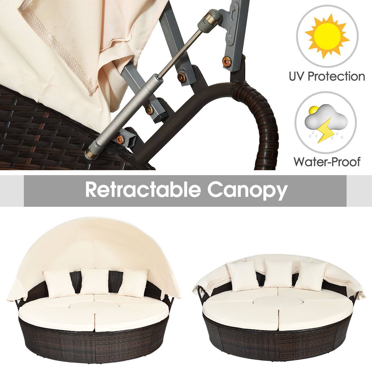 UV Protection  
Water-Proof  
Retractable Canopy