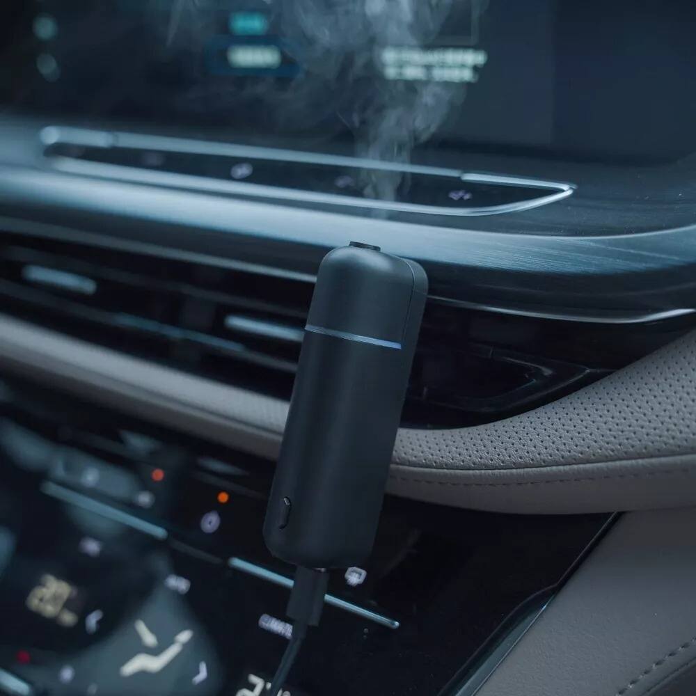 Alt View 4. Luminuxe - Car Air Freshener Diffuser Waterless Aromatherapy Essential Oil Diffuser, 6 Prefill Scents Included.