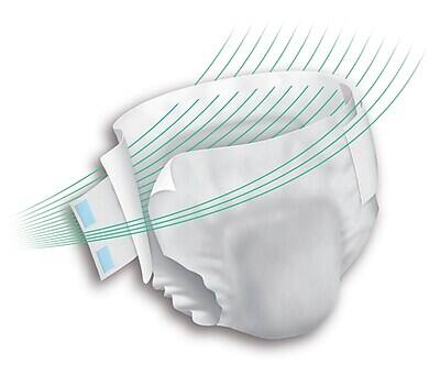 Alt View 1. Prevail - Per-Fit 360 Briefs, Maximum Plus Absorbency, Size 1, 80/Carton - White.