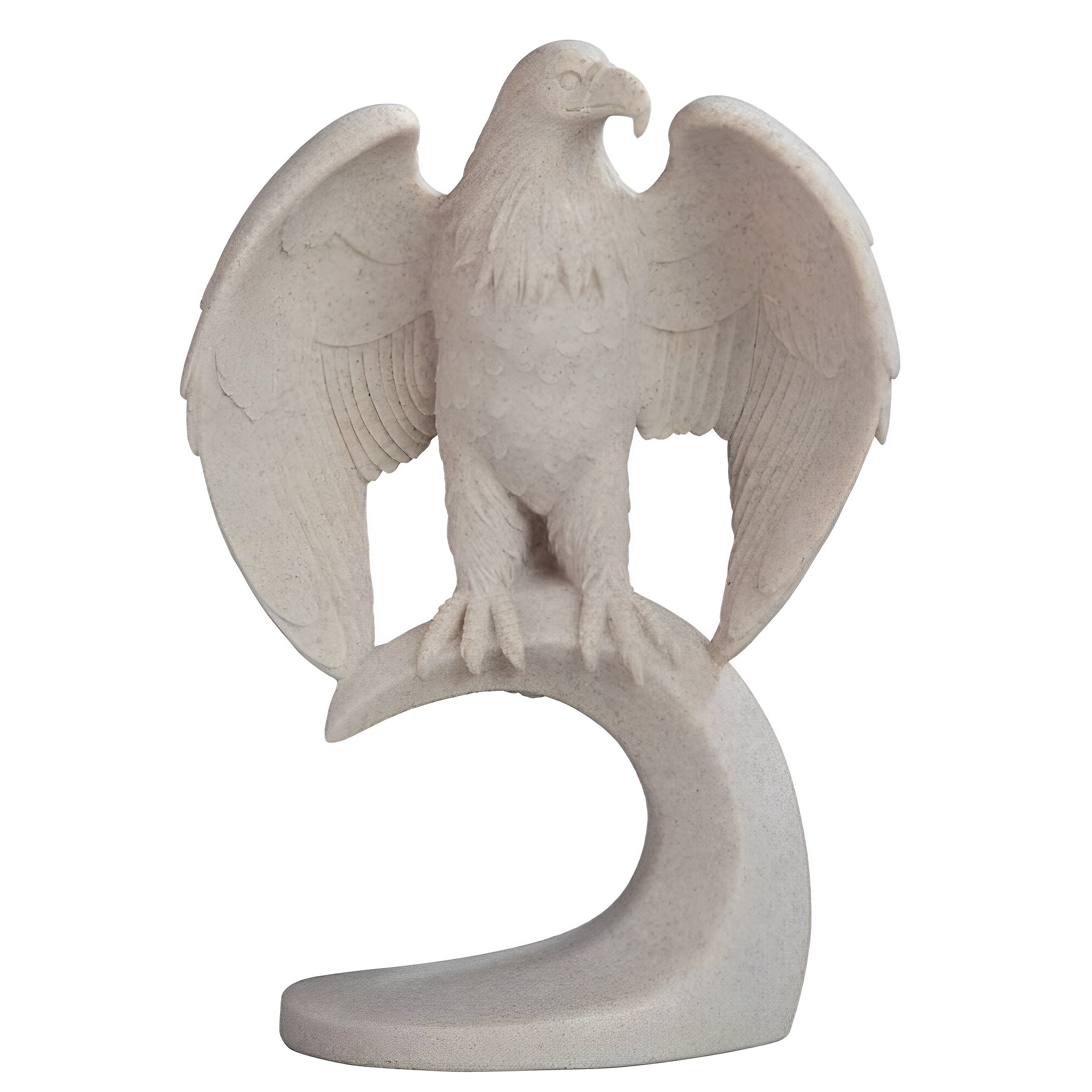 FC Design - 7.5"H Eagle Sandstone Standing Figurine Computer Desk Tabletop Decoration - Multi-Color
