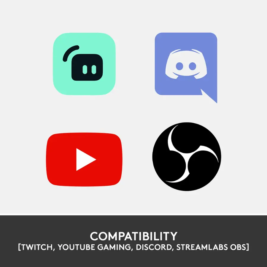 COMPATIBILITY [TWITCH, YOUTUBE GAMING, DISCORD, STREAMLABS OBS]
