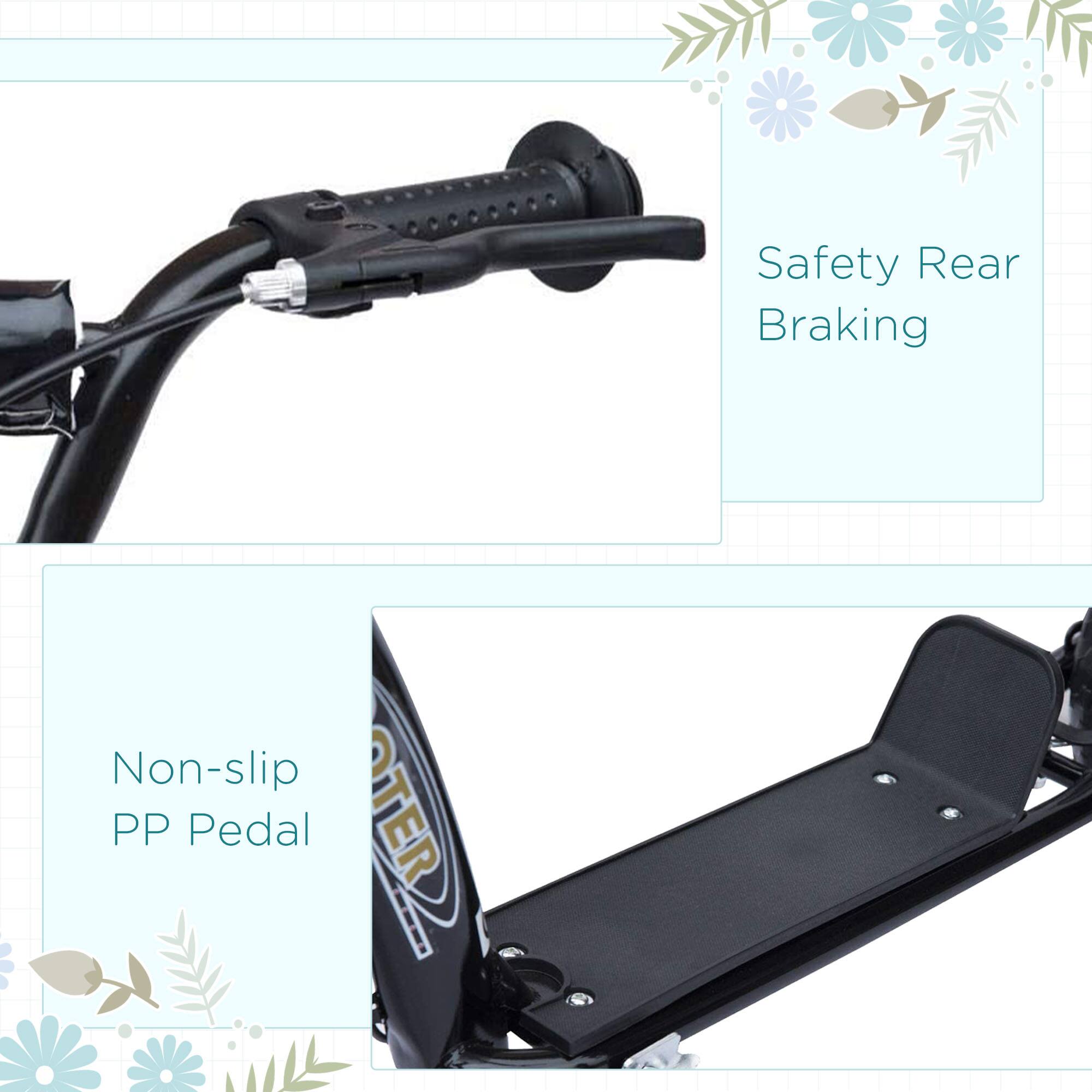 Safety Rear Braking

Non-slip PP Pedal