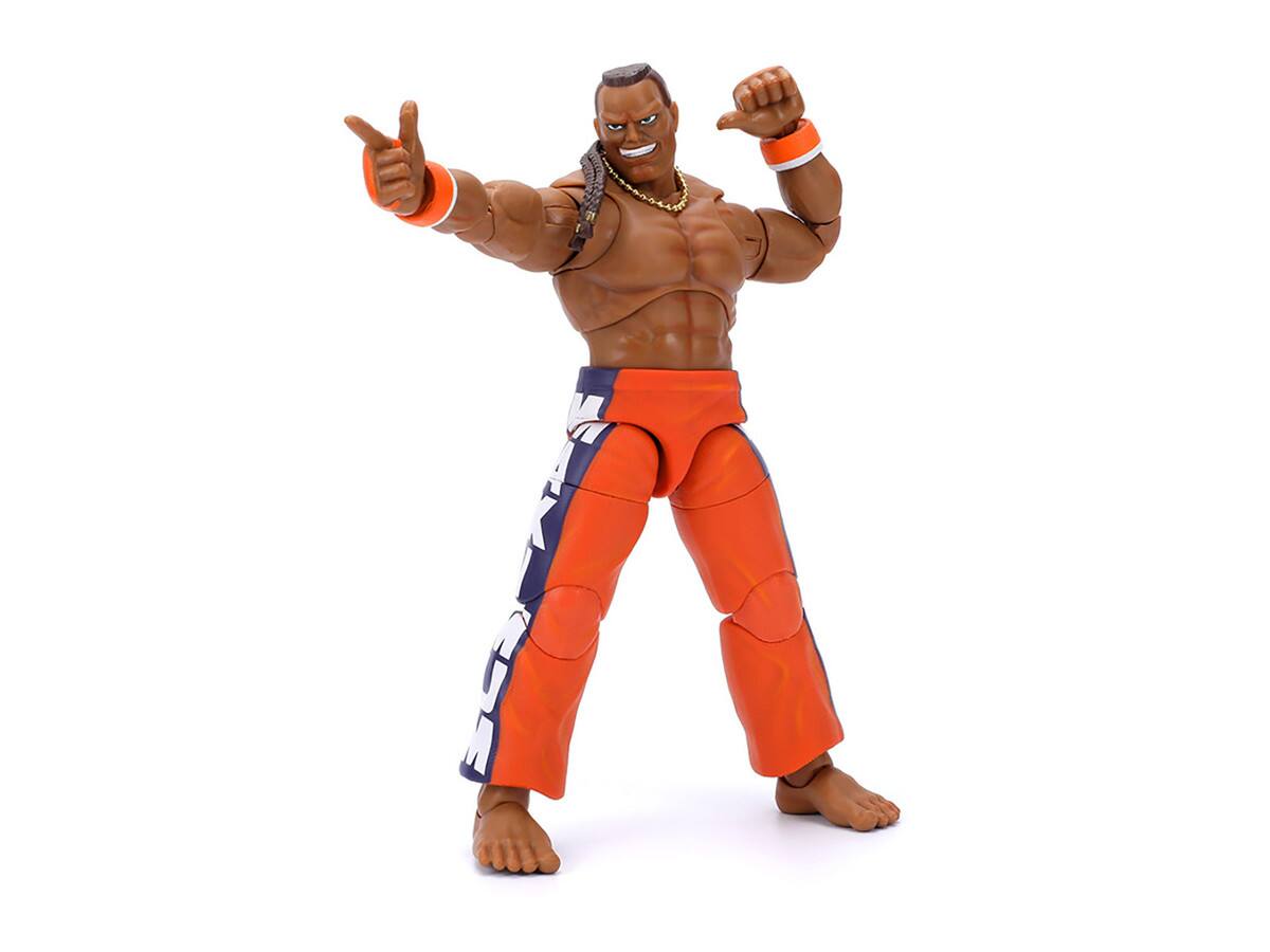 Back. Jada - Dee Jay 6" Action Figure with Accessories, Alternate Head & Hands – Ultra Street Fighter II (2017 Video Game) - Multicolor.