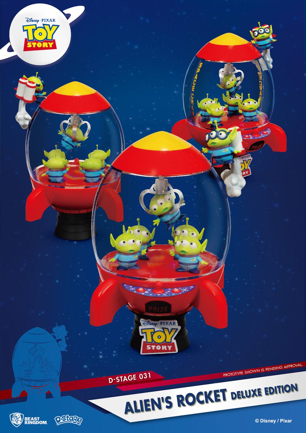 Disney Pixar Toy Story Alien's Rocket Deluxe Edition. D-Stage 031. Prototype shown is pending approval.