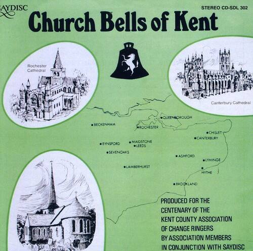 **AYDISC STEREO CD-SDL 302**

**Church Bells of Kent**

- Rochester Cathedral
- Canterbury Cathedral

**Locations Featured:**
- Beckenham
- Queenborough
- Maidstone
- Eynsford
- Leeds
- Sevenoaks
- Lamberhurst
- Chislet
- Canterbury
- Ashford
- Lyminge
- Hythe
- Brookland

**Produced for the Centenary of the Kent County Association of Change Ringers by Association Members in Conjunction with Saydisc**