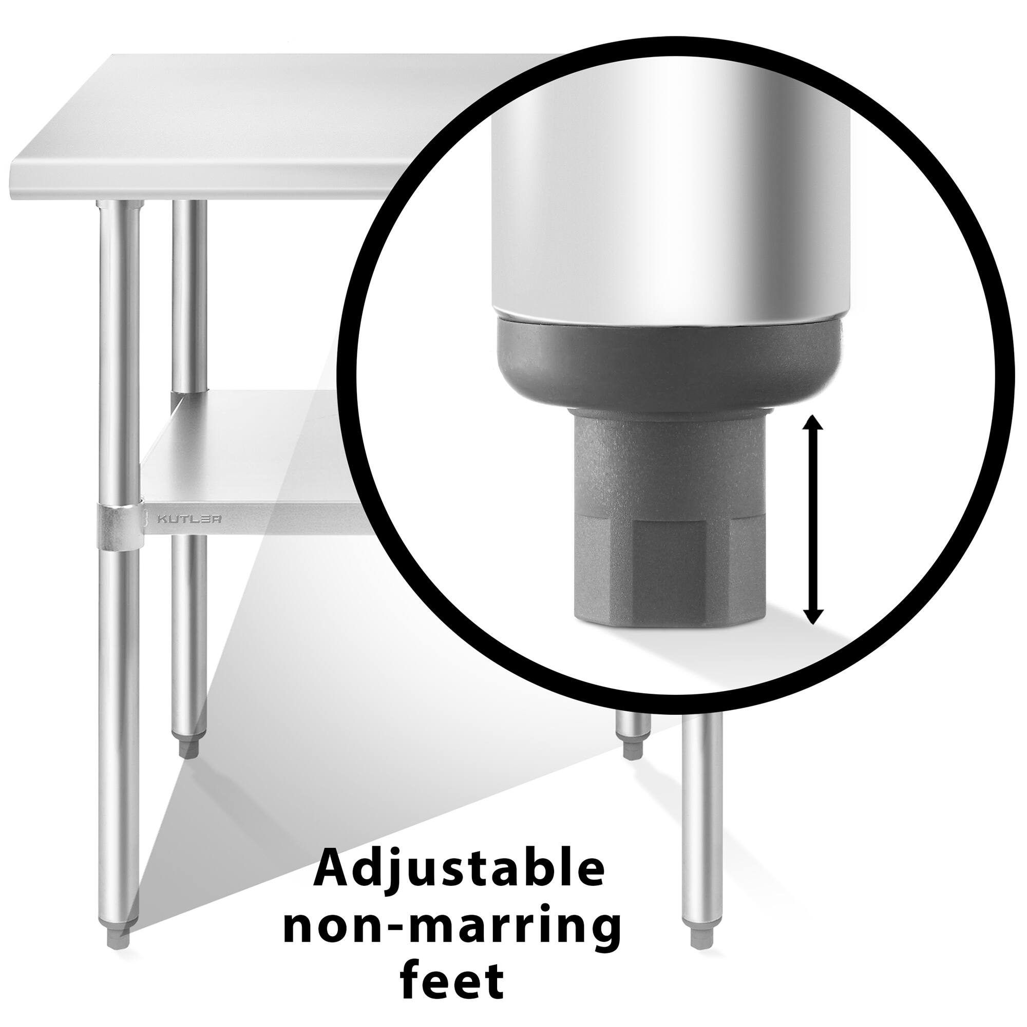 KUTLER Adjustable non-marring feet