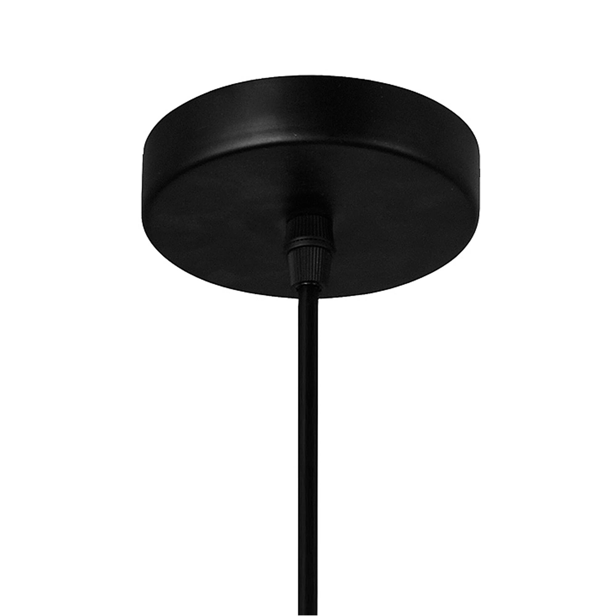 Alt View 1. CWI Lighting - Bagheera 1 Light Down Pendant With Black Finish - Black.