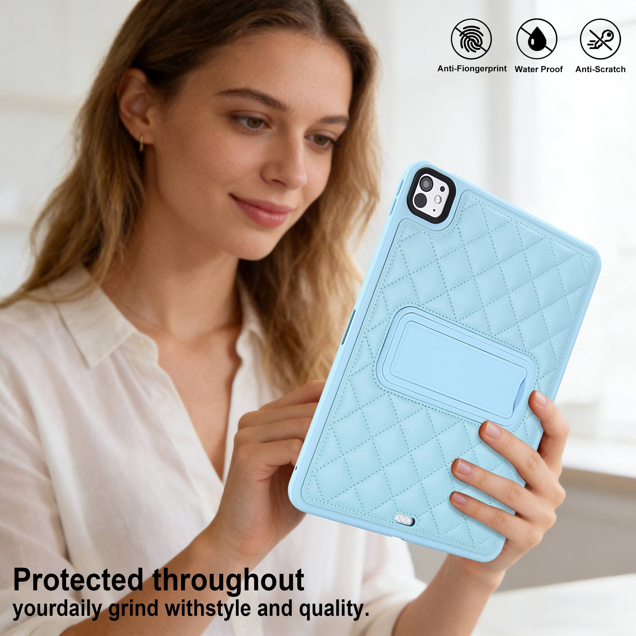 Anti-Fingerprint Water Proof Anti-Scratch 00 Protected throughout your daily grind with style and quality.