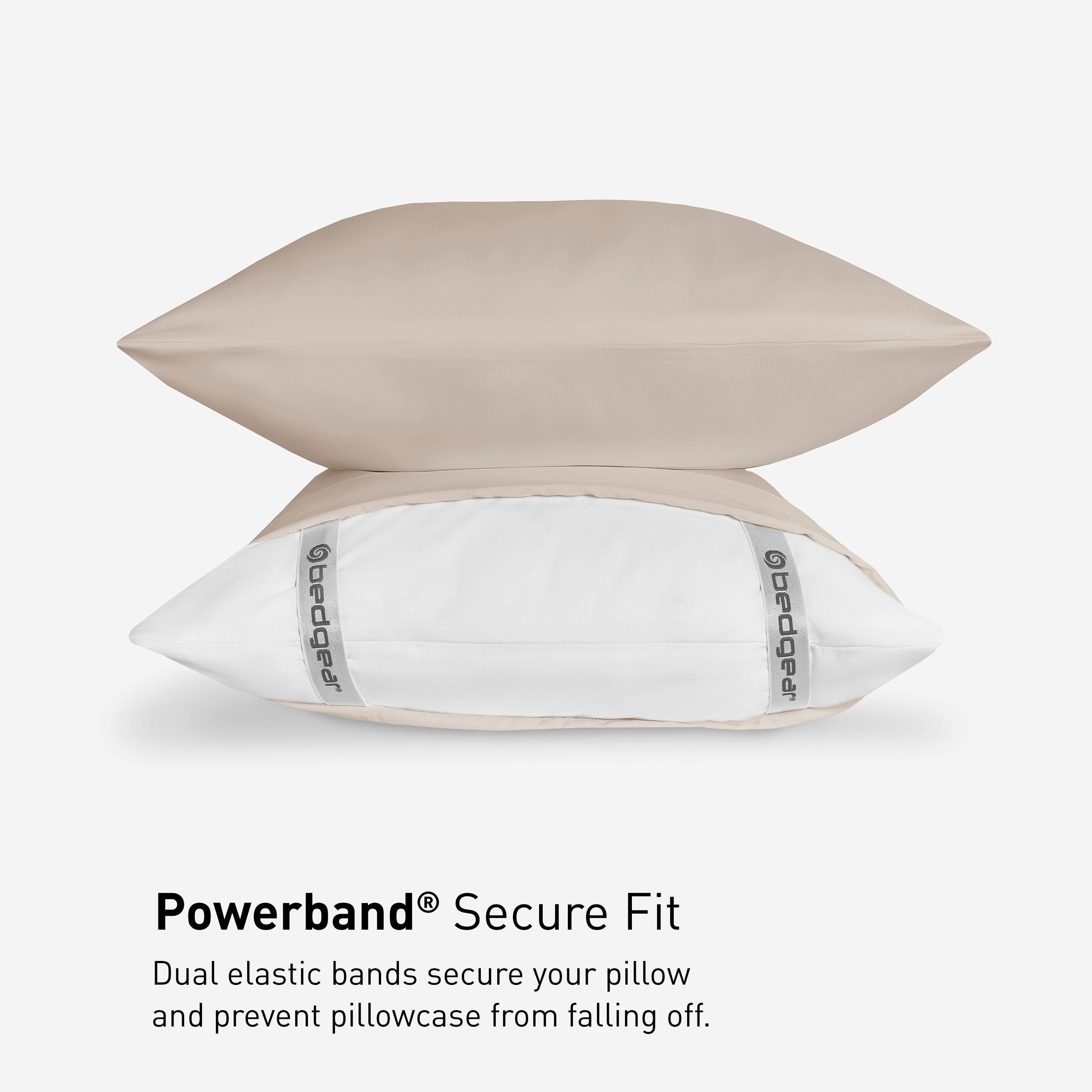 Obedgear R Powerband Secure Fit Dual elastic bands secure your pillow and prevent pillowcase from falling off.