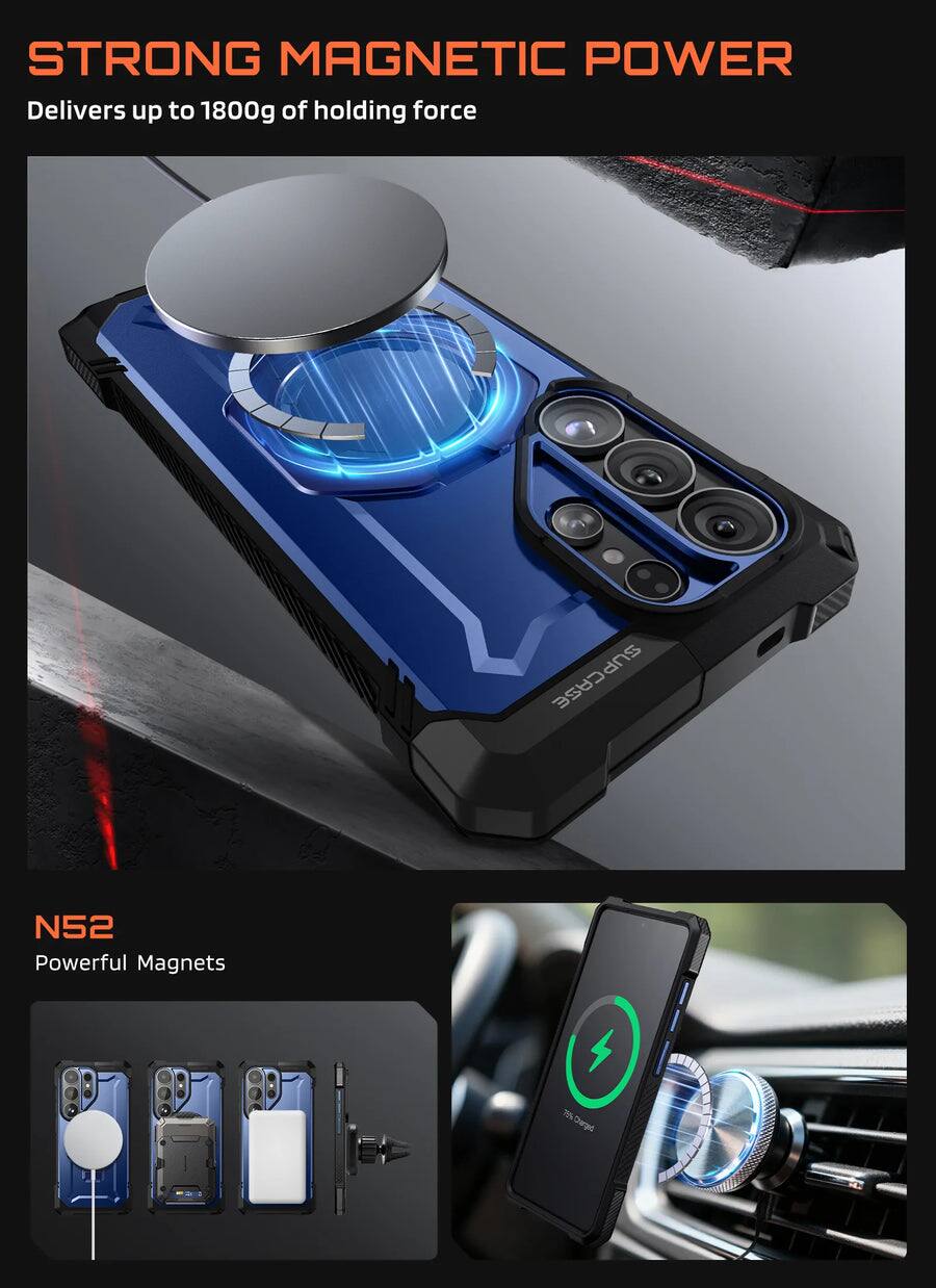 STRONG MAGNETIC POWER  
Delivers up to 1800g of holding force  

SUPCASE N52  
Powerful Magnets