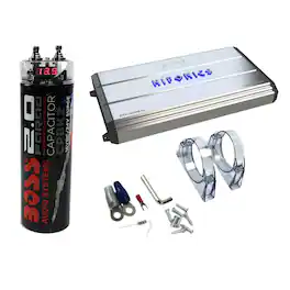 Hifonics - Zeus 3200W Max Class D Monoblock Car Amplifier + Boss 20V Car Capacitor