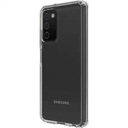 Left. SaharaCase - Hybrid-Flex Hard Shell Case for Samsung Galaxy A03 and Galaxy A03s - Clear.