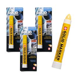 Sakura - Solid Paint Marker Low Temperature with Twist Up Tip, Yellow, 3 Pack