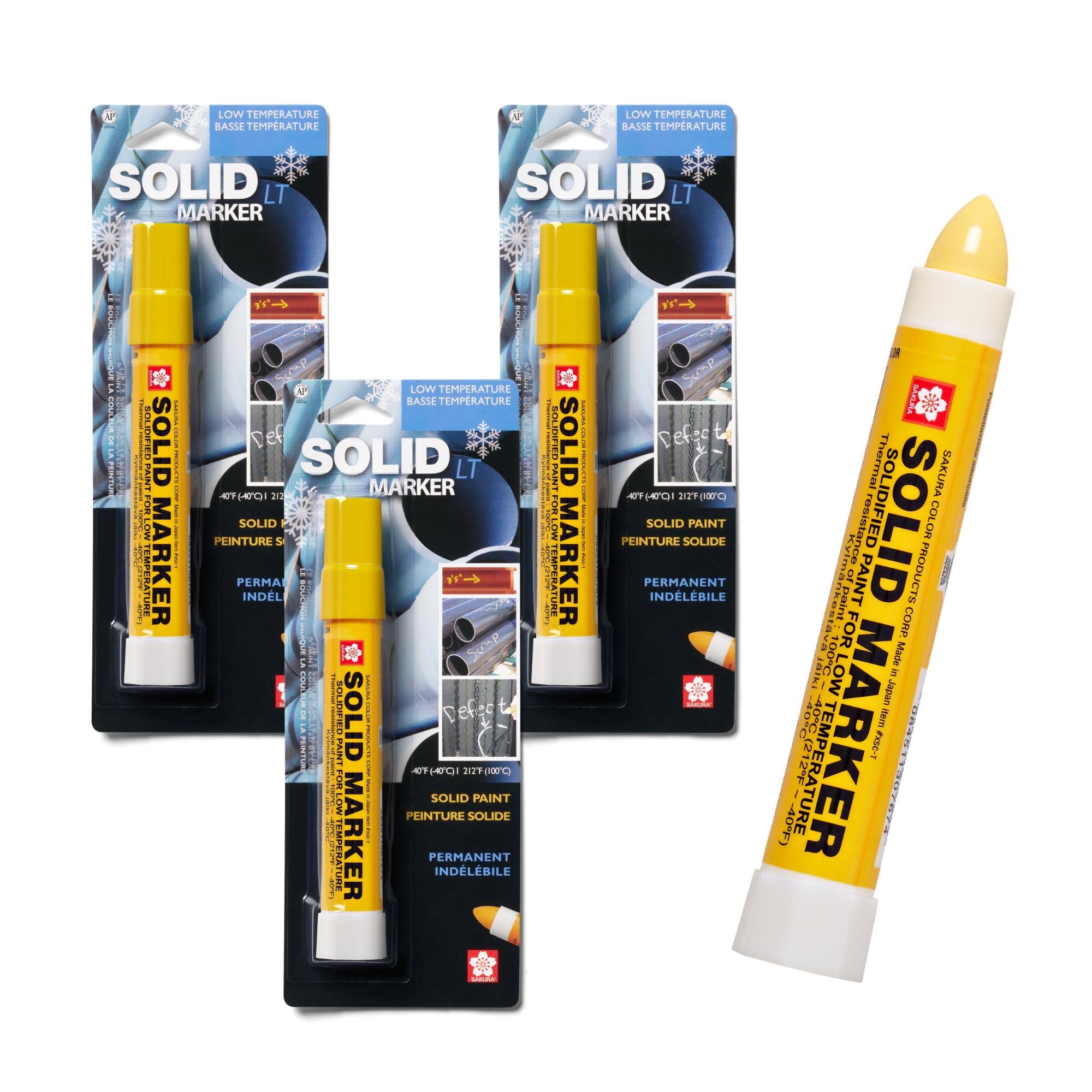 LOW TEMPERATURE BASSE TEMPERATURE  
SOLID LT MARKER  
SOLID MARKER  
DOLEX COLOR CHEESEN PRODUCTS  
Scrap LOW TEMPERATURE BASSE TEMPERATURE Def SOLID LT 212 MARKER 40F(40'91 SOLID PEINTURE S PERMA INDL SOLID refect 40F (47)1 212F(100C) SOLID PAINT PEINTURE SOLIDE ENTREED TEMPERATURE RF MARKER PERMANENT INDLBILE  
CHISSENCE FOR LOW TEMPERATURE RKER  
Semp Defect (40'QI 212'F (100C) SOLID PAINT PEINTURE SOLIDE PERMANENT INDLBILE  
SAKURA Thermal SAKURA resistance PAINT SOLID CORP. PRODUCTS COLOR 100CIKI in Made Japan item -40F) MARKER #XSC-T
