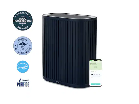 PARENTING 2025 GOOD HOUSEKEEPING WINNER AWARDS
Allergist Recommended
Energy Star
AHAM VERIFIED
Bedroom
Air Quality: Good
Temperature: 72°F
Humidity: 45%
PM 2.5: 5 µg/m³
CO₂: 800 ppm