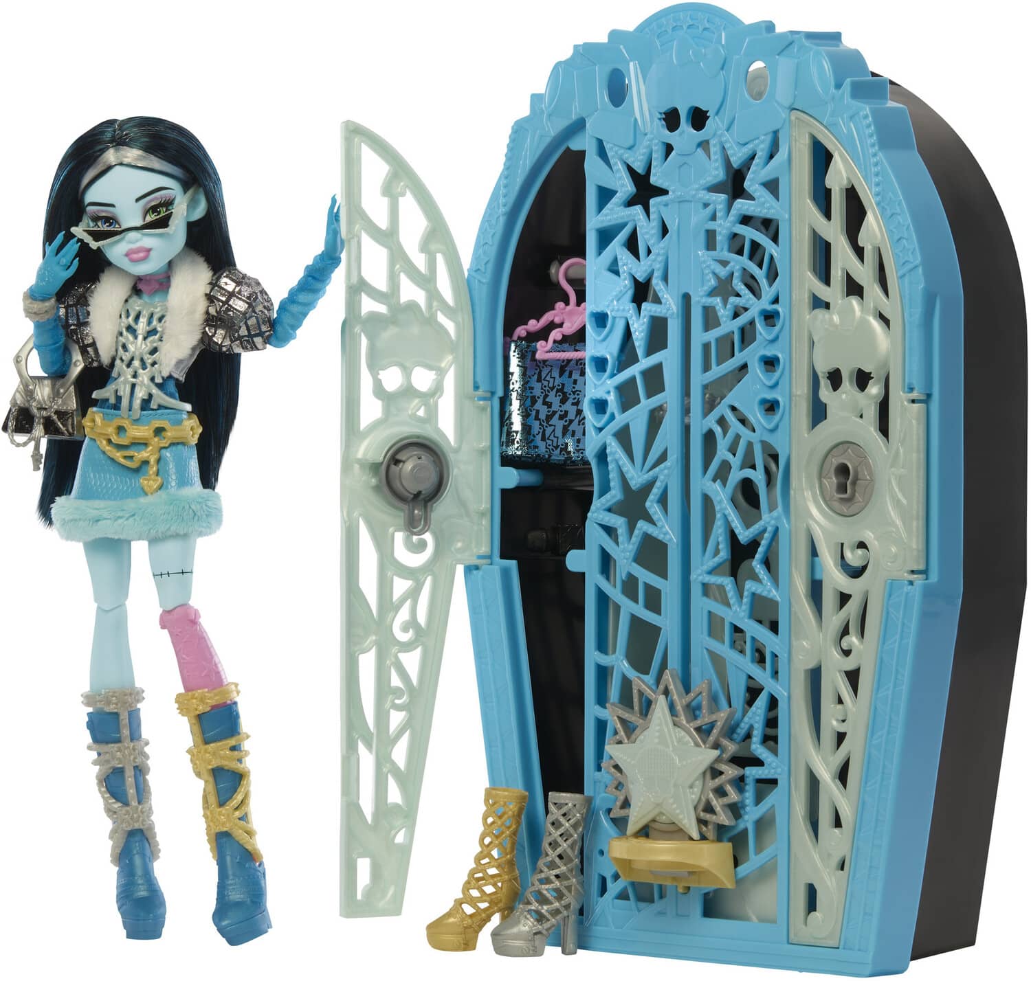 Mattel - Monster High Skulltimate Secrets: Hauntlywood Mysteries Frankie Stein Doll - COLLECTABLES - Multicolor