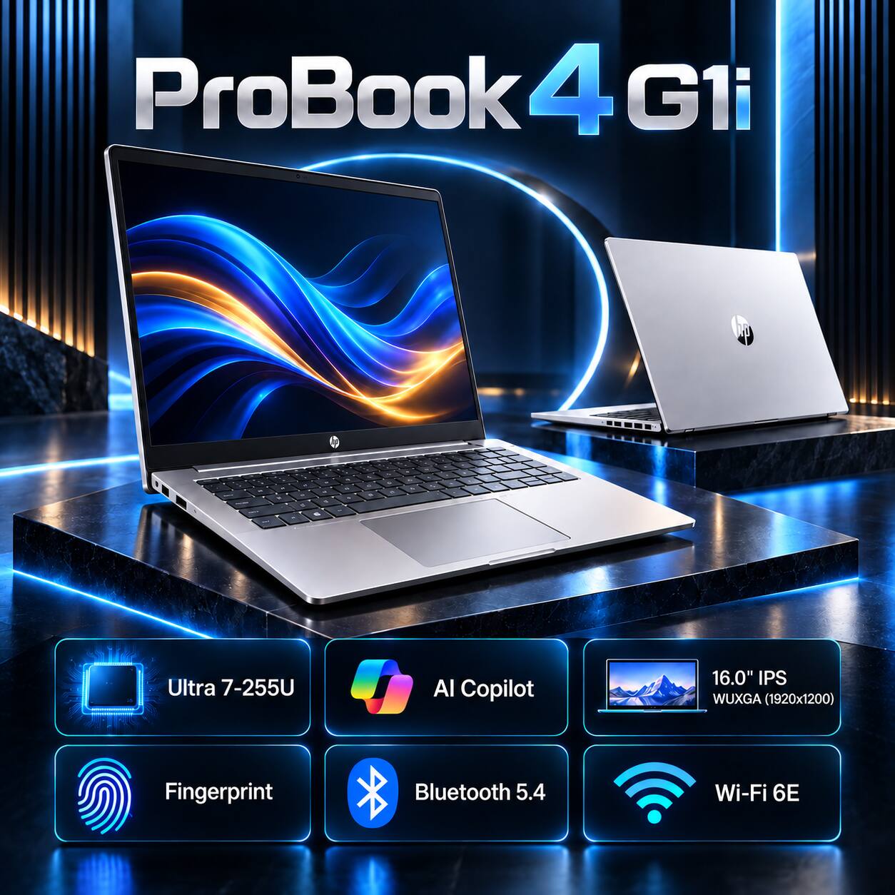ProBook 4 G1i

- -
- -
2 - 
. 1 
1 - .
- -
- - -
- S
..
Ultra 7-255U
AI Copilot
16.0" IPS WUXGA (1920x1200)
Fingerprint
Bluetooth 5.4
Wi-Fi 6E