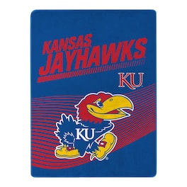 Sweet Home Collection - NCAA Kansas Jayhawks 60" x 80" Raschel Throw Blanket - Blue