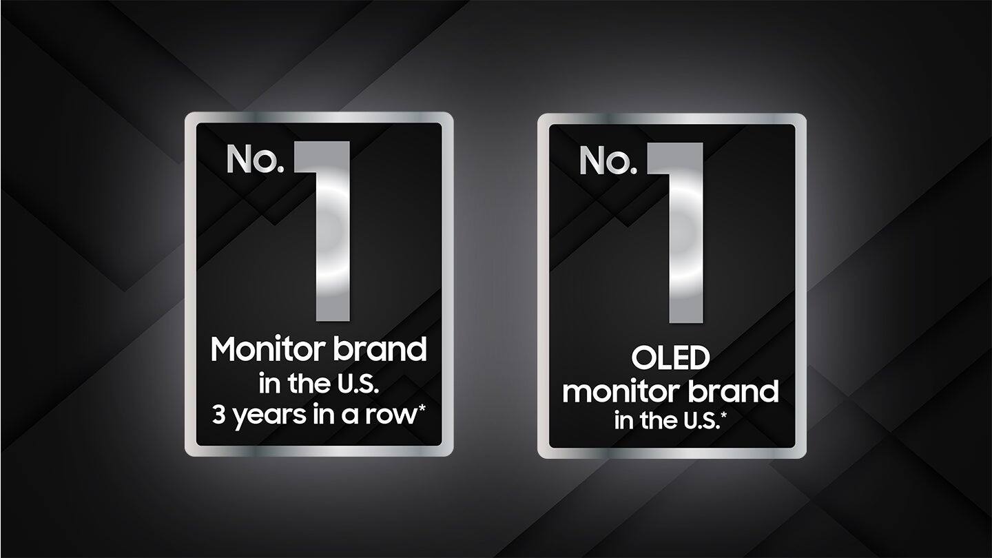 No. 1 Monitor brand in the U.S. 3 years in a row*  
No. 1 OLED monitor brand in the U.S.*